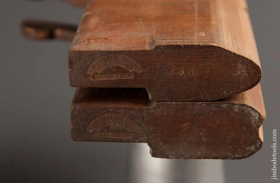 4/8 inch H. CHAPIN UNION FACTORY Drop Leaf Table Joint Plane Set circa 1828-97  FINE - 77613R