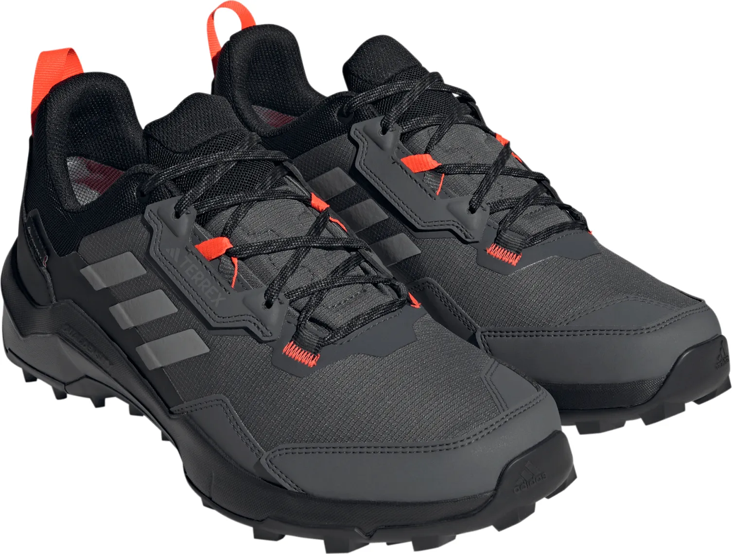 Adidas Men&#x27;s TERREX AX4 GORE-TEX Hiking Shoes Grey Six/Grey Four/Solar Red | Buy Adidas Men&#x27;s TERREX AX4 GORE-TEX Hiking Shoes Grey Six/Grey Four/Solar Red here | Outnorth