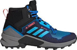 Adidas Men&#x27;s Terrex Swift R3 Mid GORE-TEX Hiking Shoes Blue Rush/Sky Rush/Core Black | Buy Adidas Men&#x27;s Terrex Swift R3 Mid GORE-TEX Hiking Shoes Blue Rush/Sky Rush/Core Black here | Outnorth