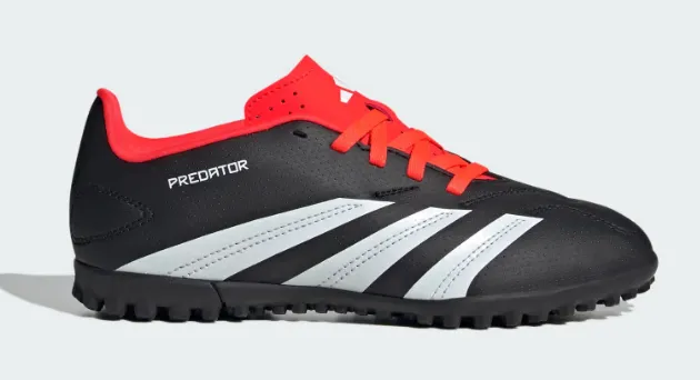 Adidas Predator Club Turf Football Astroturf  Trainers Black Red