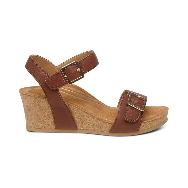 Aetrex Lexa Quarter Strap Wedge Women's