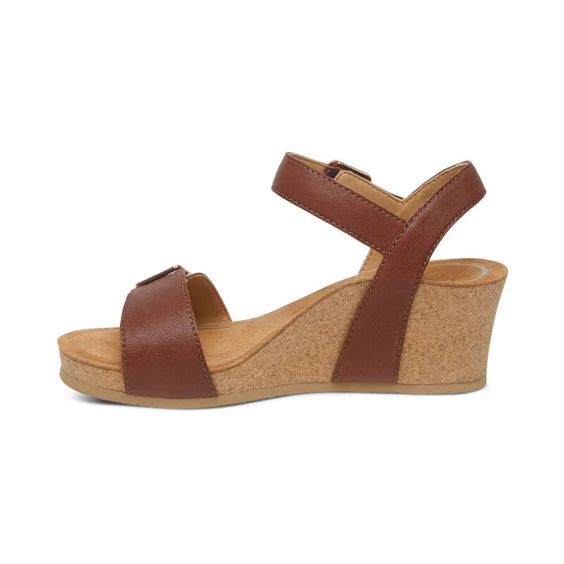 Aetrex Lexa Quarter Strap Wedge Women's