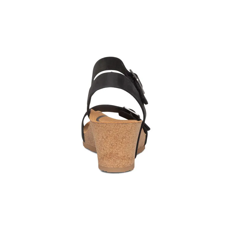 Aetrex Lexa Quarter Strap Wedge Women's