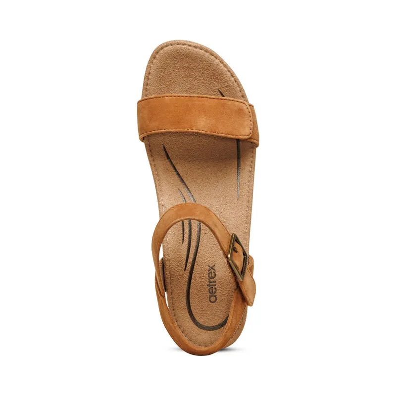 Aetrex Sydney Quarter Strap Espadrille Wedge Women's