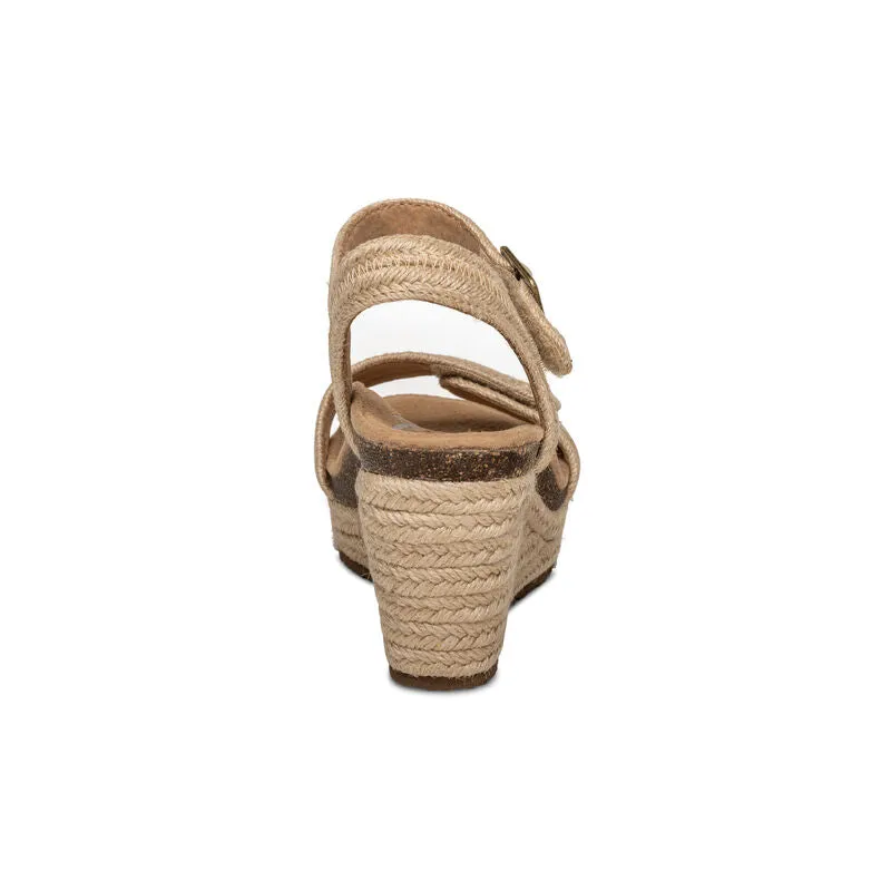 Aetrex Sydney Quarter Strap Espadrille Wedge Women's