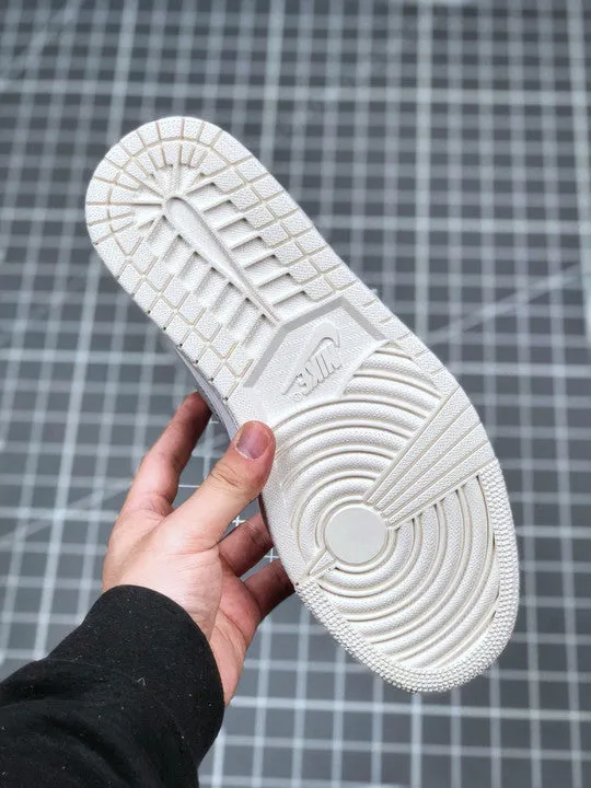 Air Jordan 1 Low ‘Paris’ White/Sky Grey-Football Grey