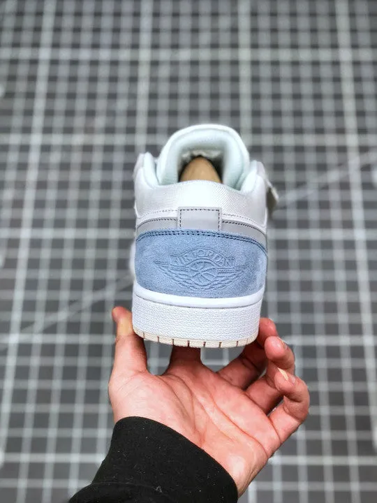 Air Jordan 1 Low ‘Paris’ White/Sky Grey-Football Grey