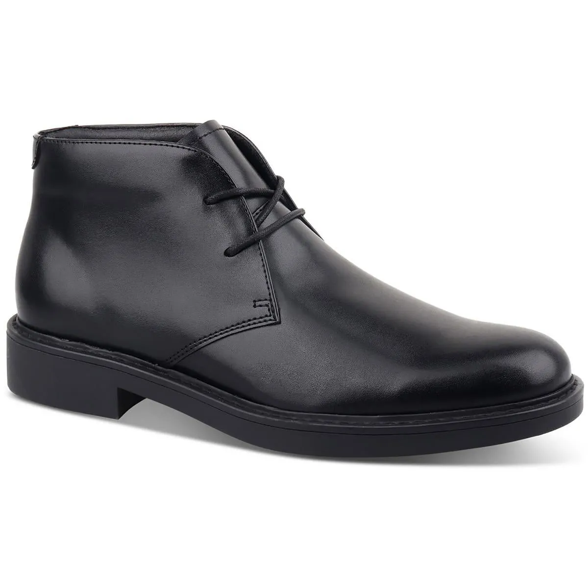 Alfani Mens Zane Faux Leather Chukka Boots