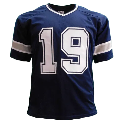 Amari Cooper Signed Dallas Blue Football Jersey (JSA)