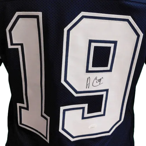 Amari Cooper Signed Dallas Blue Football Jersey (JSA)