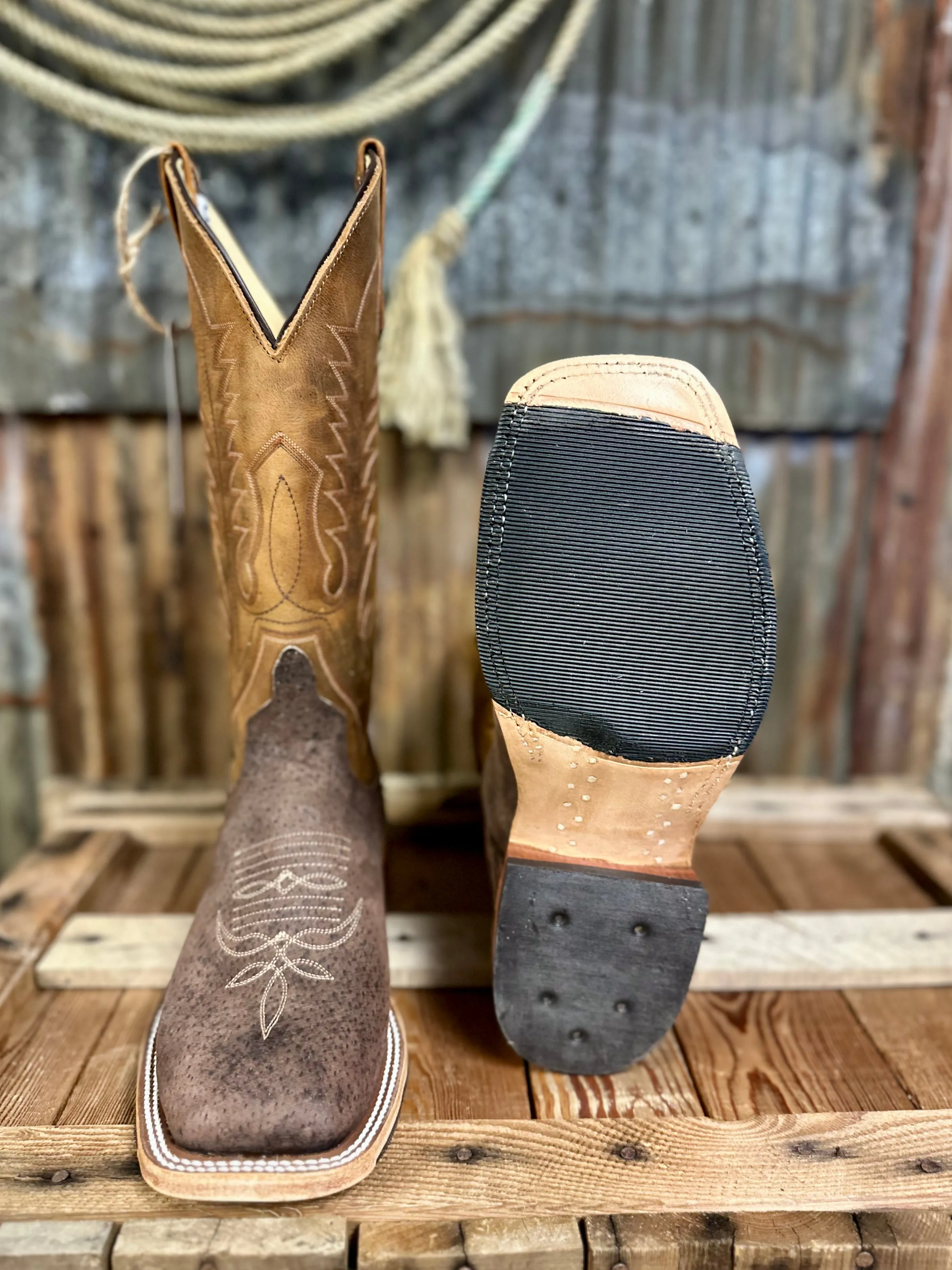 Anderson Bean Dirty Blonde Bombshell Boar Western Boot