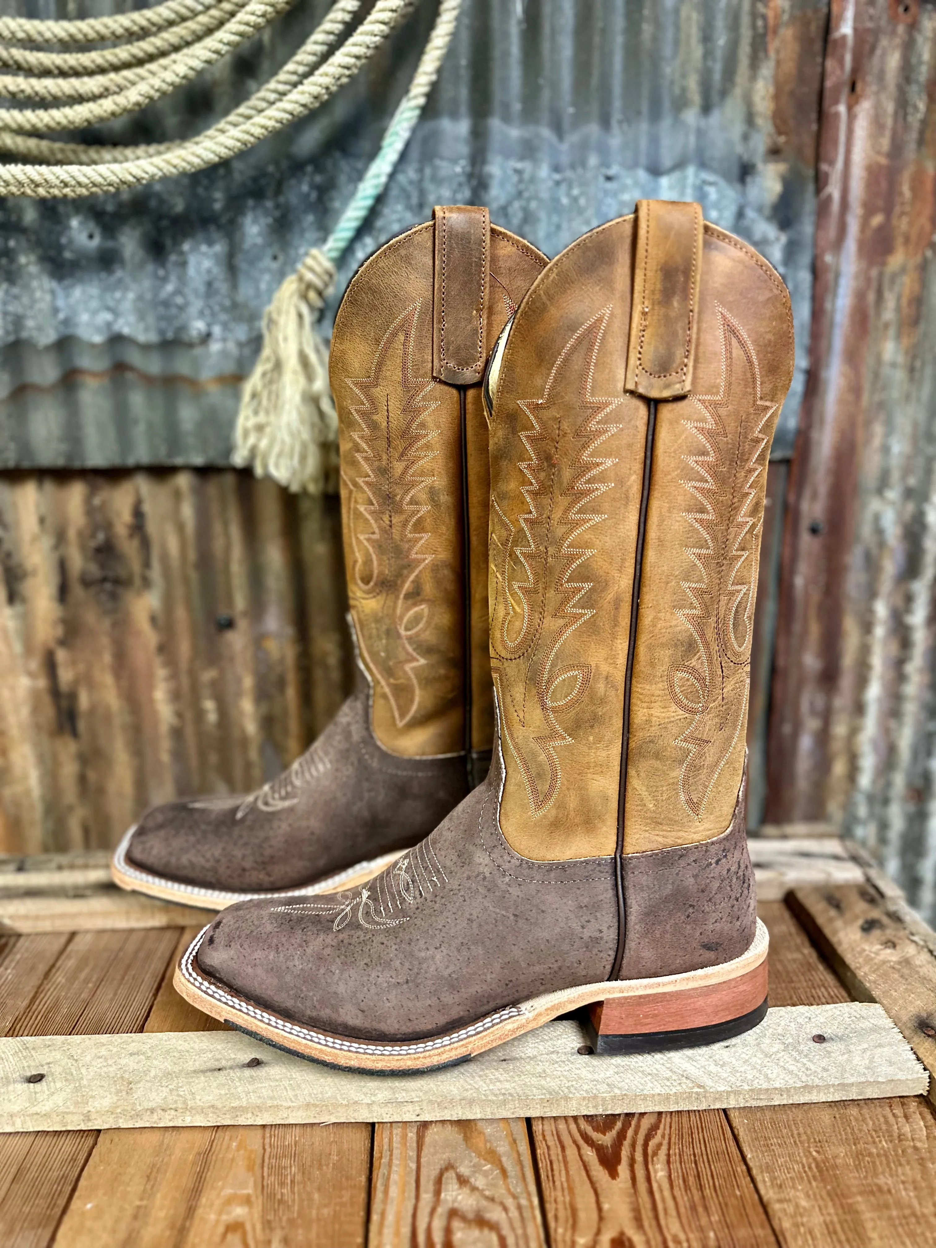 Anderson Bean Dirty Blonde Bombshell Boar Western Boot