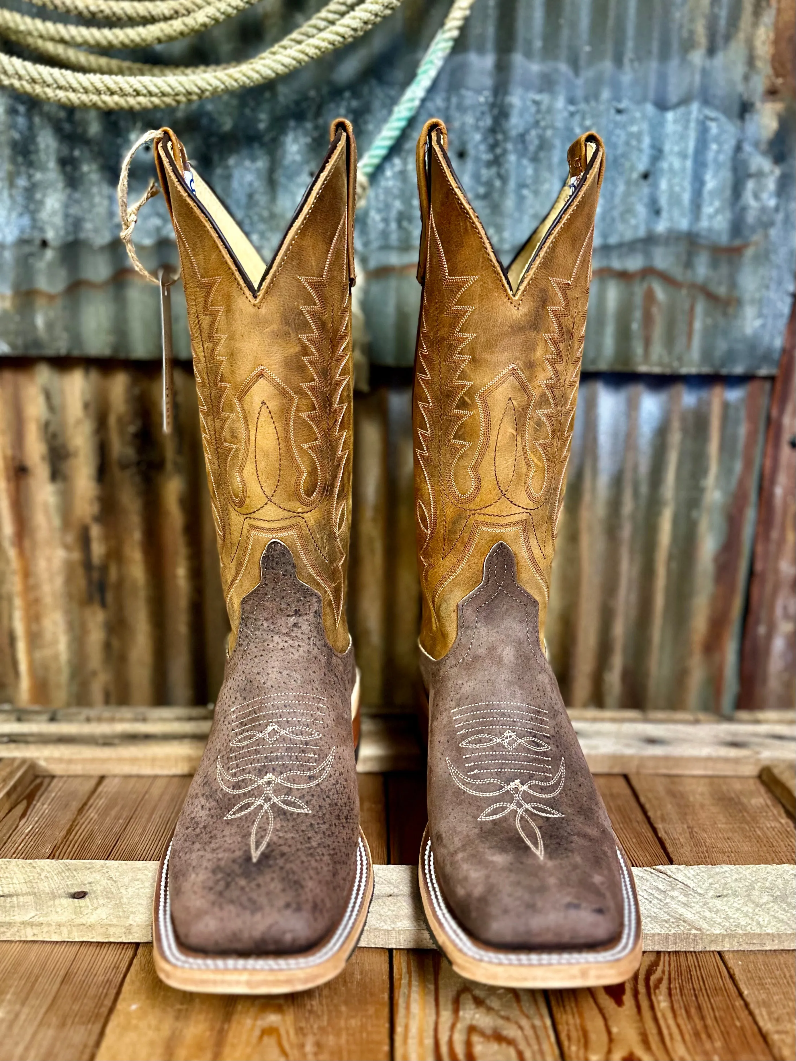 Anderson Bean Dirty Blonde Bombshell Boar Western Boot