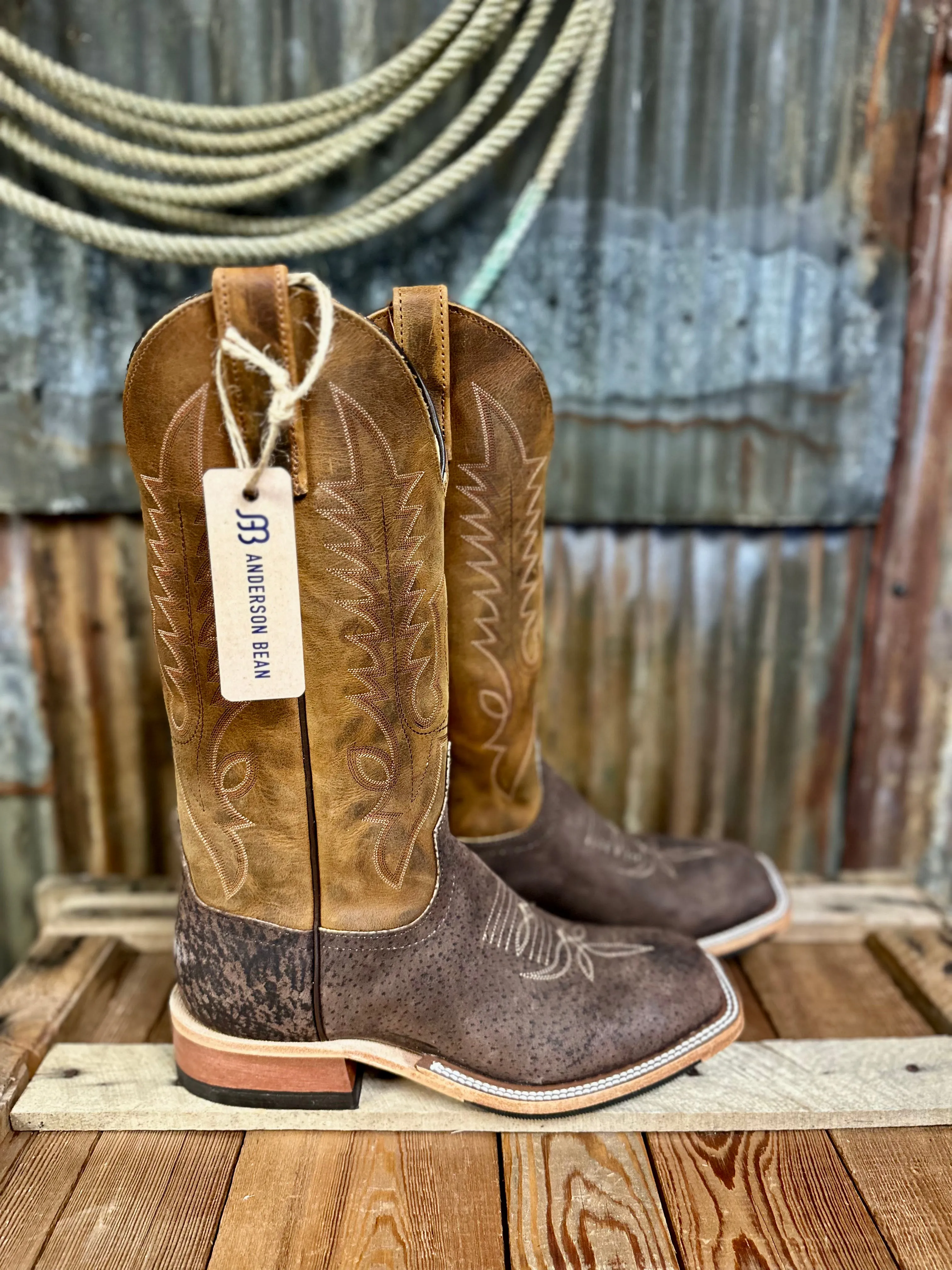Anderson Bean Dirty Blonde Bombshell Boar Western Boot