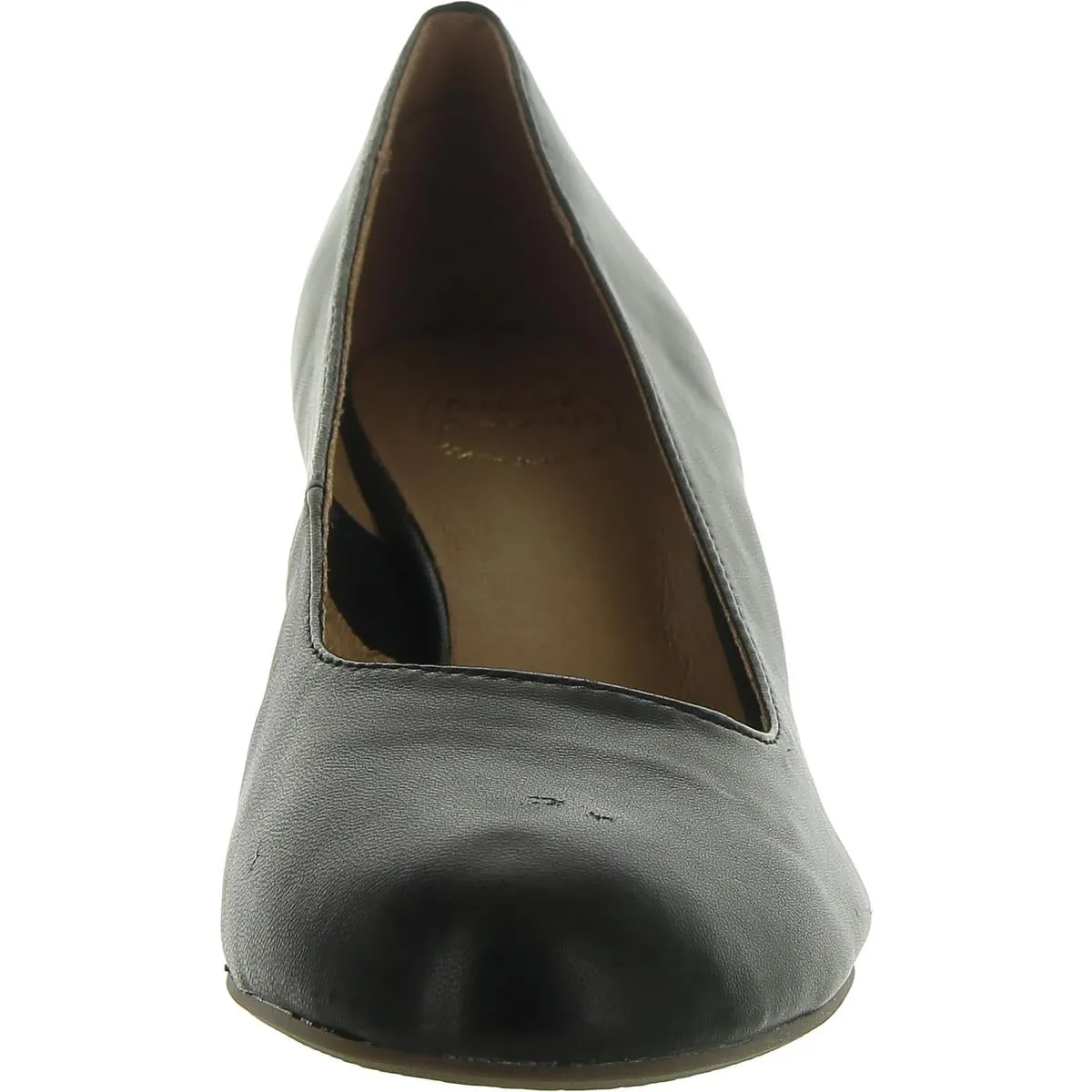 André Assous Womens Khloe Leather Slip On Wedge Heels