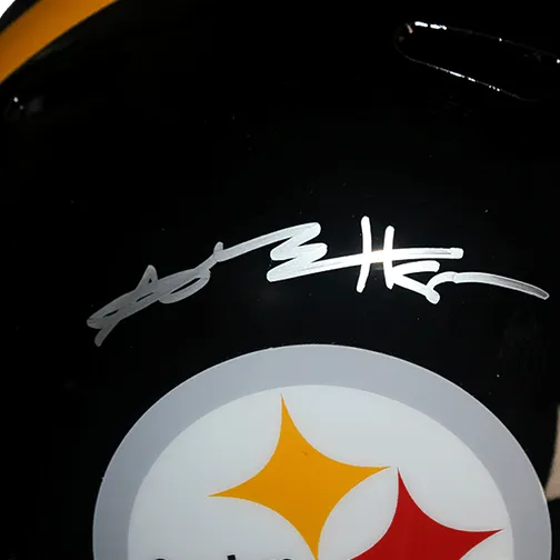 Antonio Brown Pittsburgh Steelers Autographed Football Full Size Speed Replica Helmet (JSA)