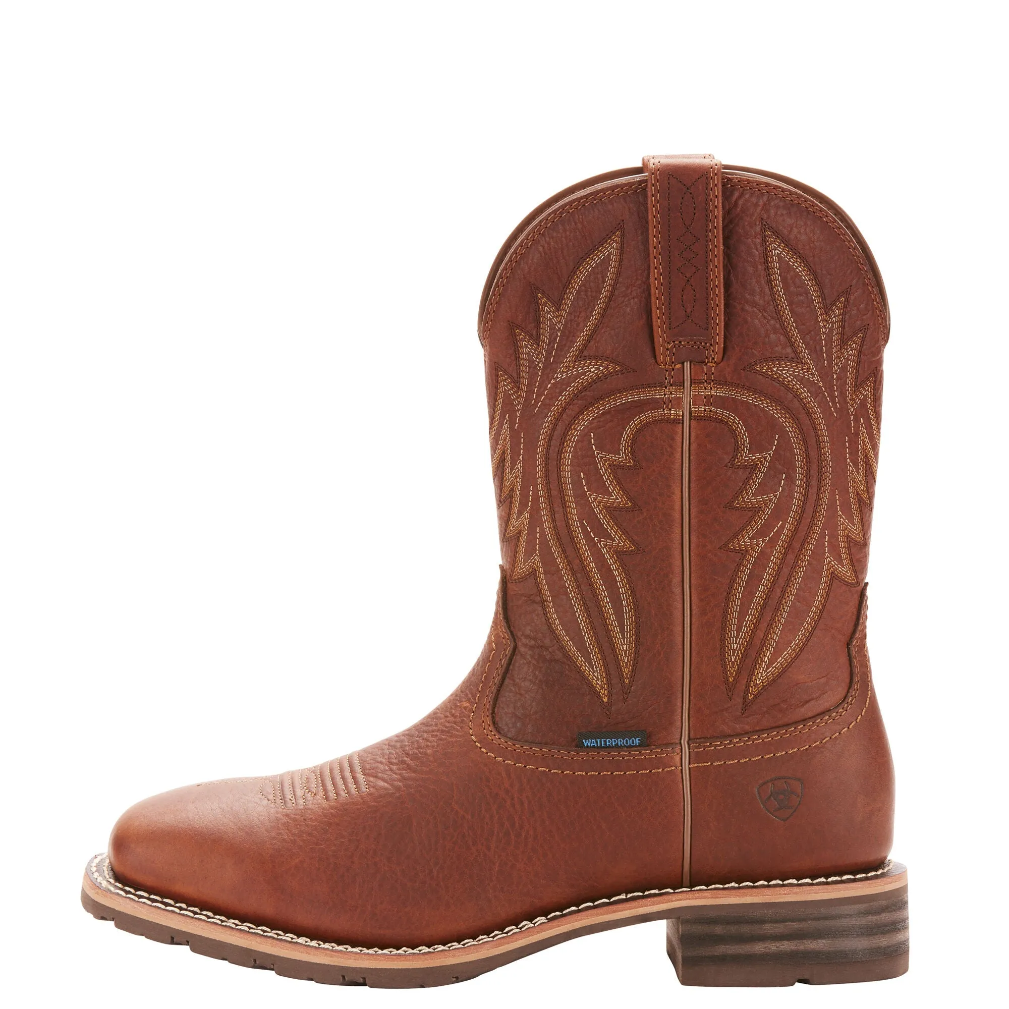 Ariat Mens Hybrid Rancher Waterproof 400G Western Boot Sunshine