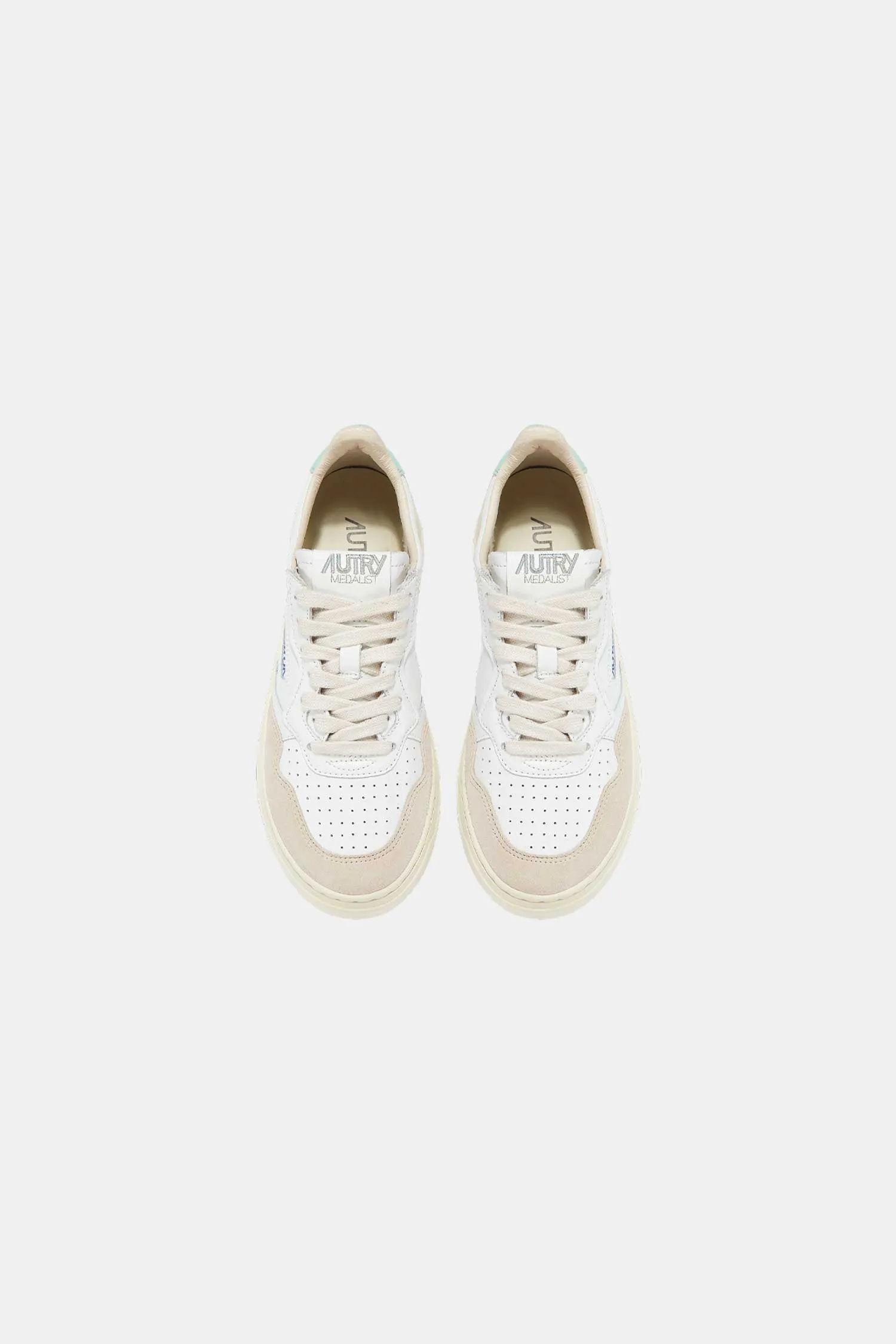 AUTRY: MEDALIST LOW MINT/WHITE