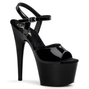 Black Patent Platform Sandals Adore-709