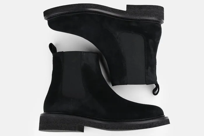 BOND BOX SUEDE CHELSEA | BLACK