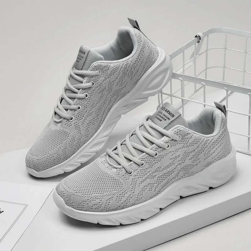 Breathable Lace Up Lightweight Walking Sneakers for Men - SF1639