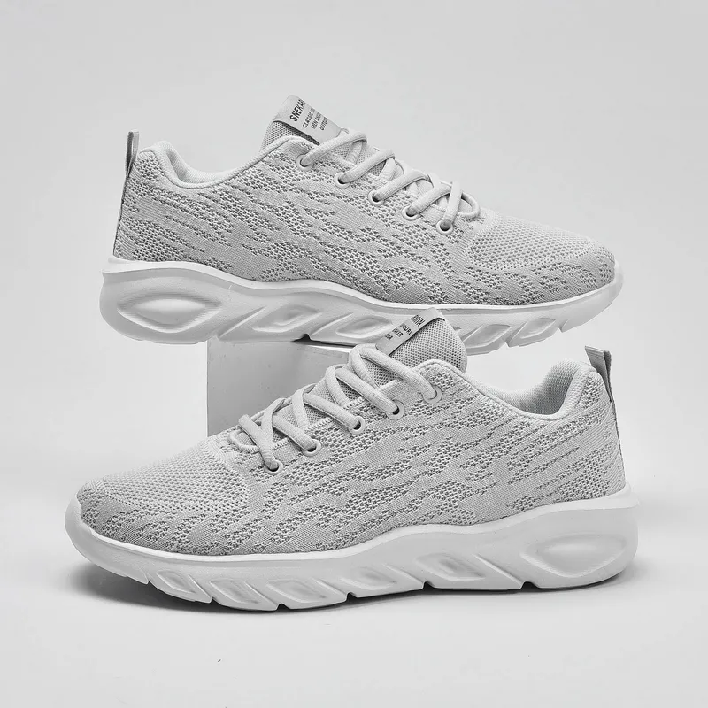Breathable Lace Up Lightweight Walking Sneakers for Men - SF1639
