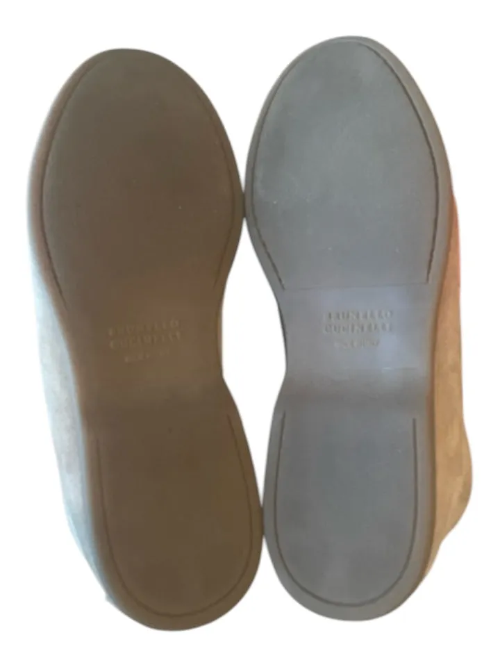 Brunello Cucinelli Shoe Size 42 Like New Beige Suede Solid Chukka Men's Shoes