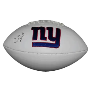 Carl Banks Autographed New York Giants Logo Football (JSA)