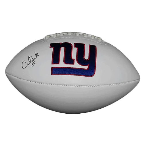 Carl Banks Autographed New York Giants Logo Football (JSA)