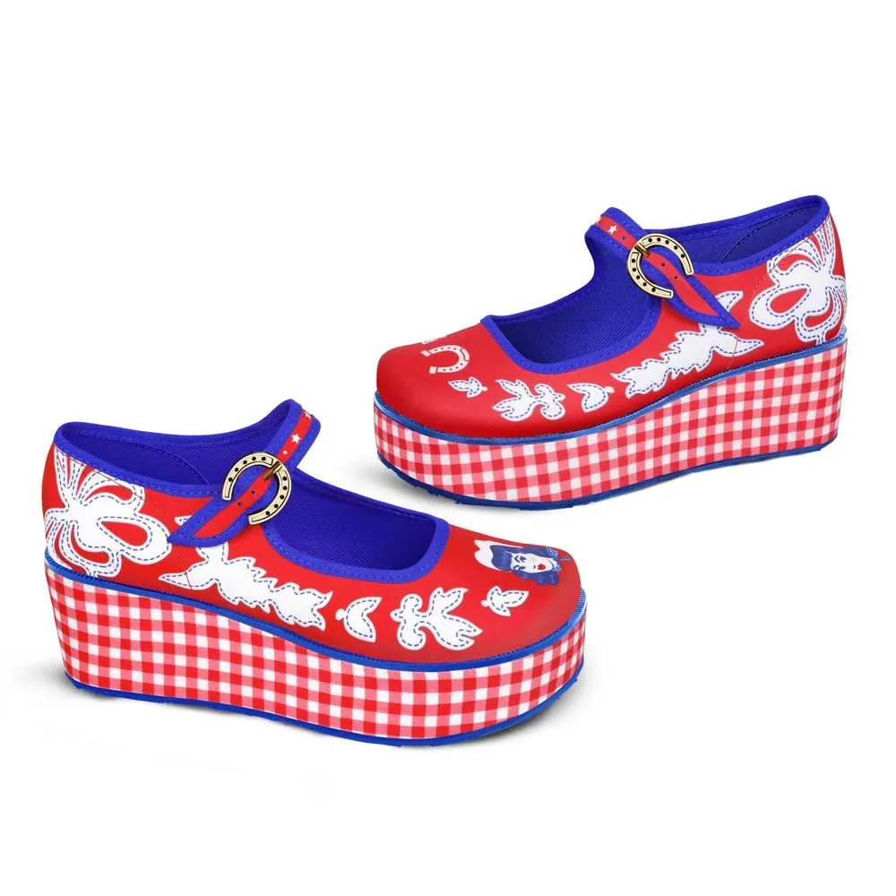 Chocolaticas® COWGIRL Women's Mary Jane Platform