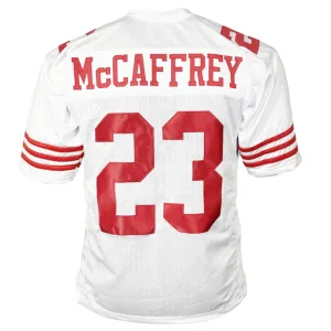 Christian McCaffrey Unsigned San Francisco White Football Jersey
