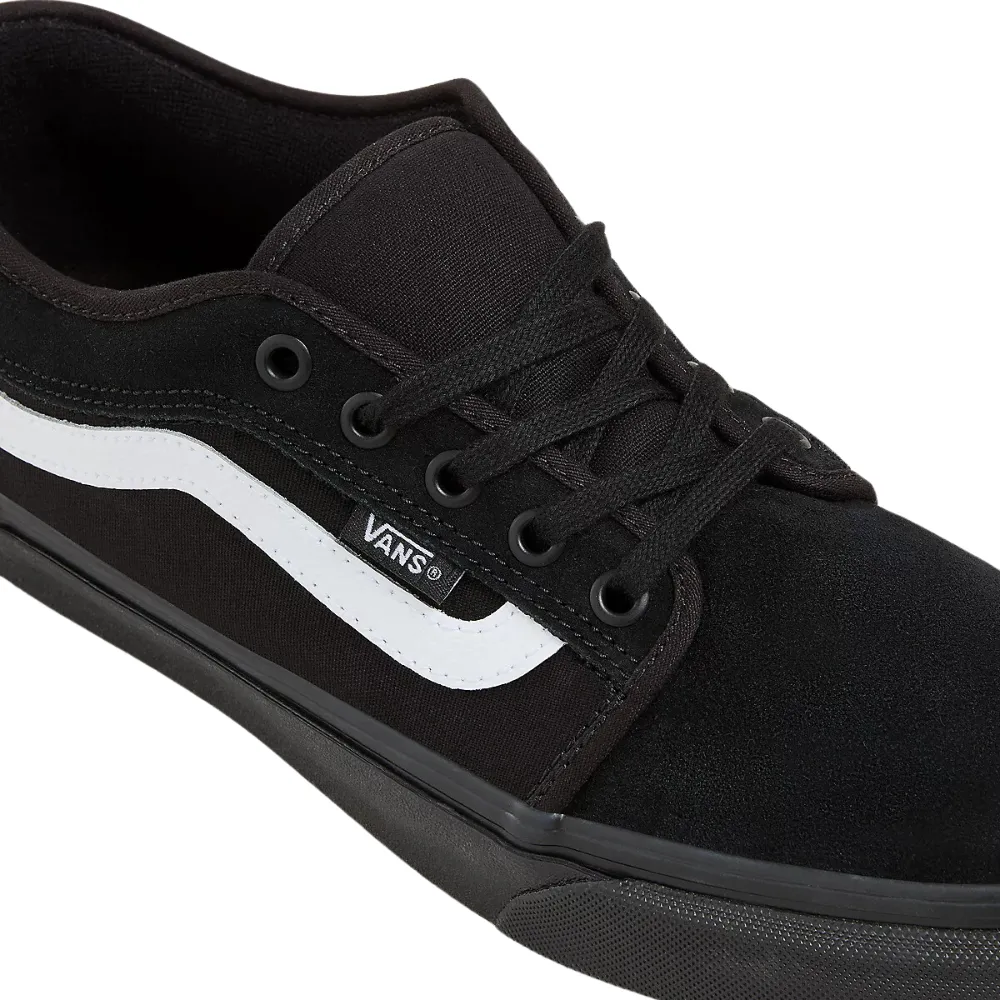 Chukka Low Sidestripe Black/White