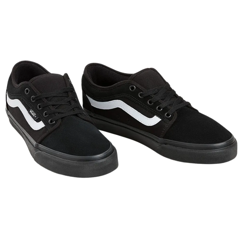 Chukka Low Sidestripe Black/White