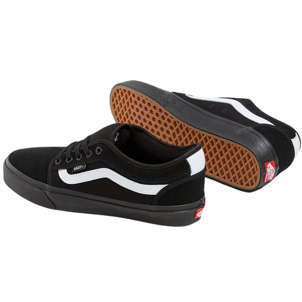 Chukka Low Sidestripe Black/White