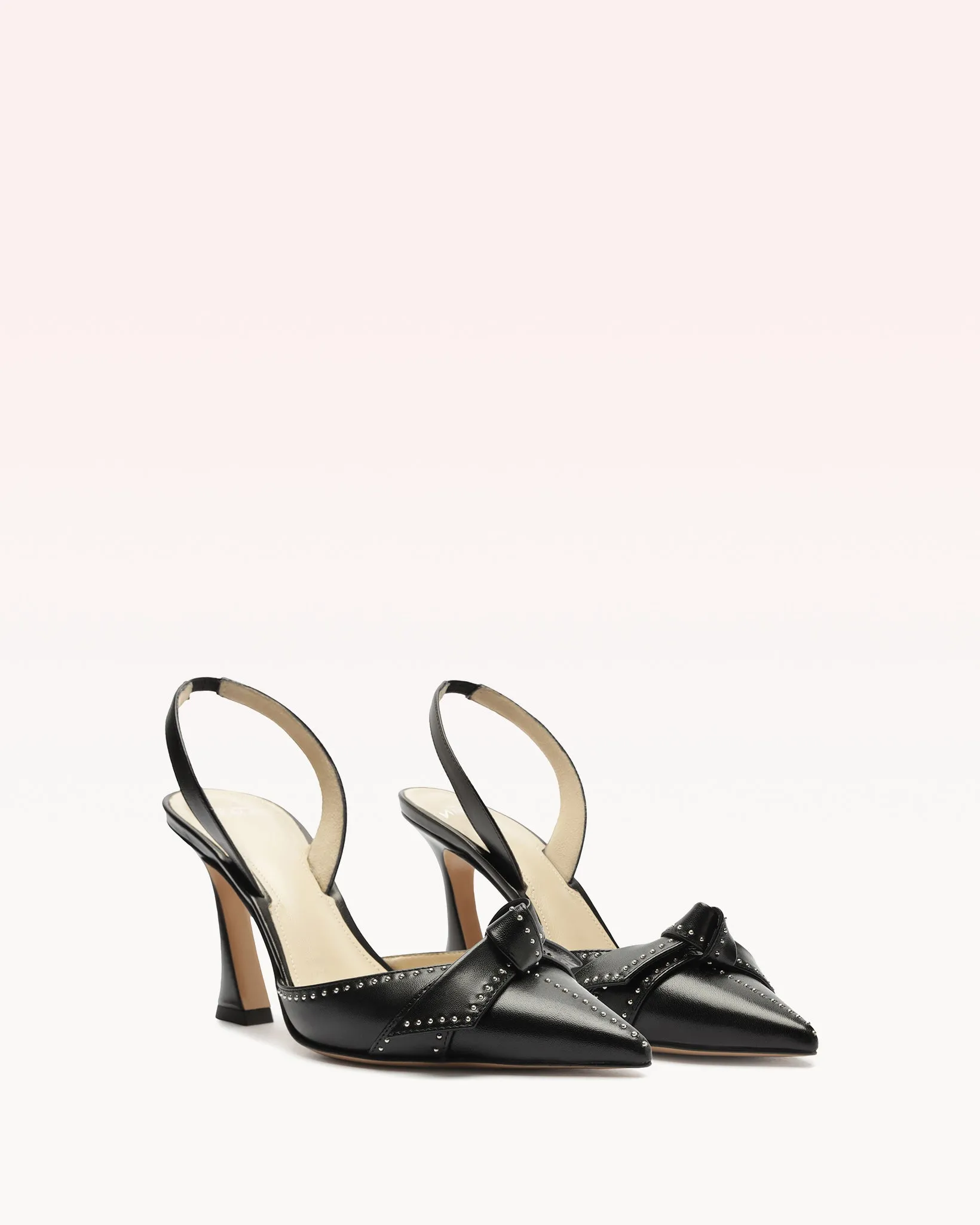 Clarita Bell Slingback 85 Studs Black