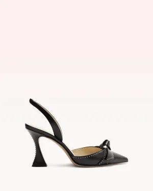 Clarita Bell Slingback 85 Studs Black