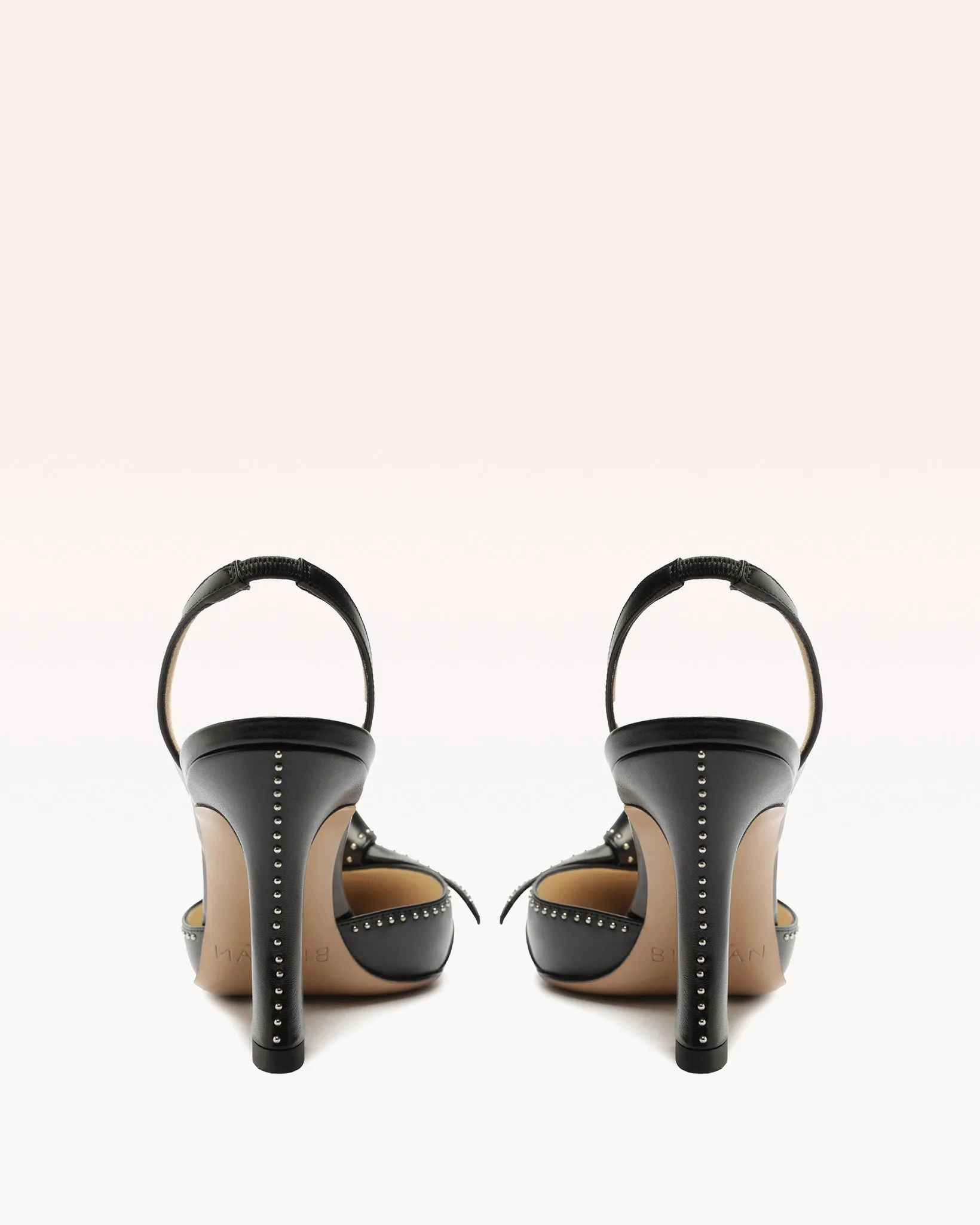 Clarita Bell Slingback 85 Studs Black