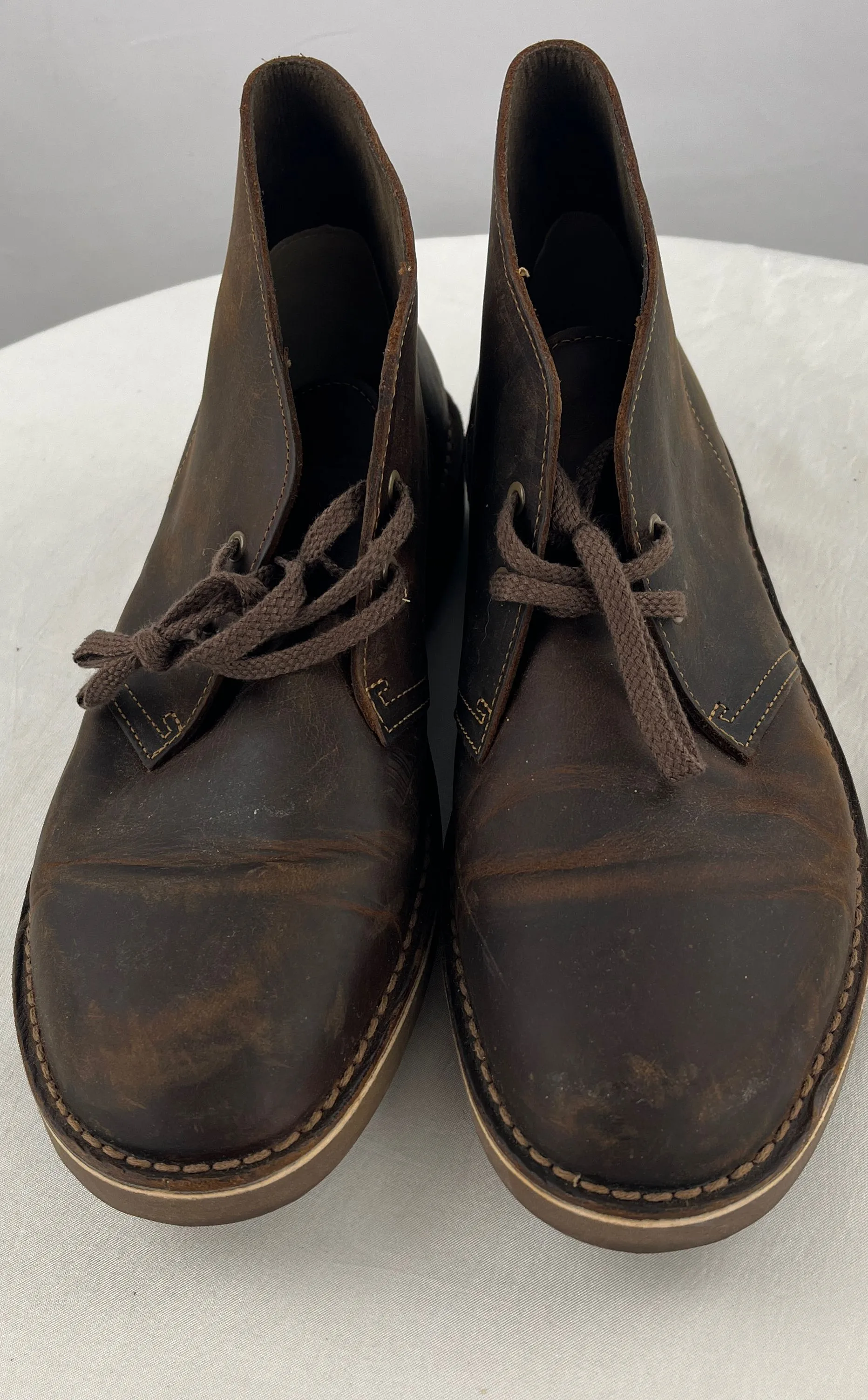 Clark's Men's Dark Brown Bushacre 2 Chukka Boots Beeswax Size 9