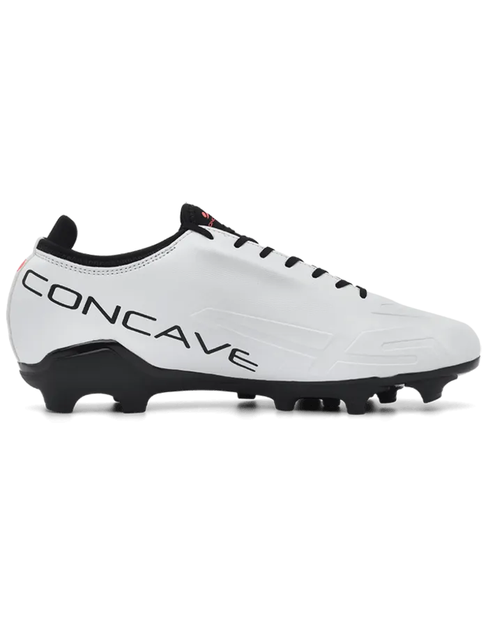 CONCAVE Halo V2 FG Football Boots - White Solar Black - Youth - Kids