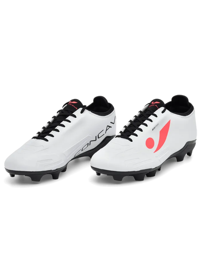 CONCAVE Halo V2 FG Football Boots - White Solar Black - Youth - Kids