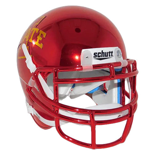 David Montgomery Autographed Iowa State Cyclones Red Chrome Football Mini Helmet (JSA)