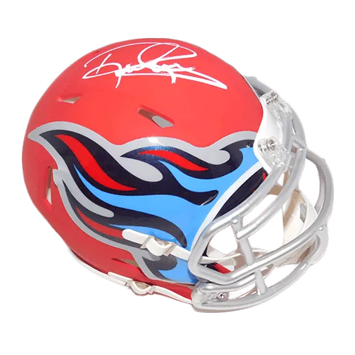 Derrick Henry Titans Autographed AMP Speed Red Mini Football Helmet (JSA)