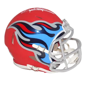 Derrick Henry Titans Autographed AMP Speed Red Mini Football Helmet (JSA)