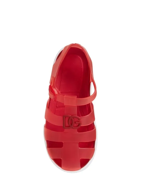 Dolce&amp;Gabbana   Logo jelly sandals 