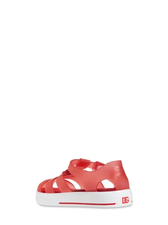 Dolce&amp;Gabbana   Logo jelly sandals 