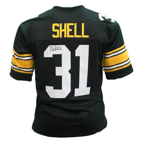 Donnie Shell Autographed Pro Style Football Jersey Black (JSA)