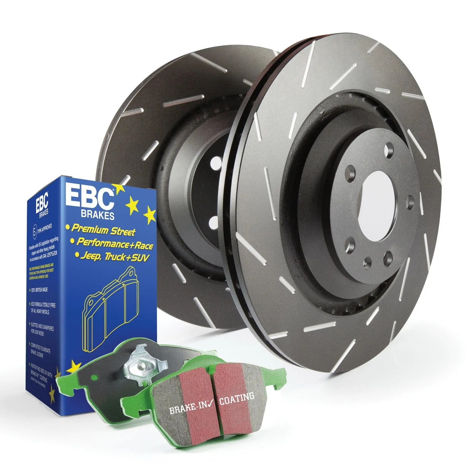 EBC Brakes S2KF1129 S2 Kits Greenstuff 2000 and USR Rotors