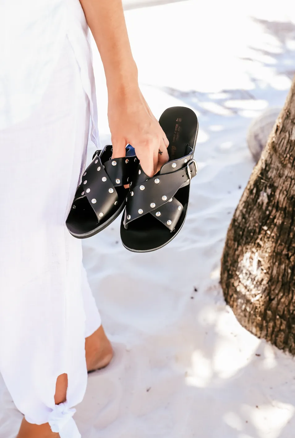 Elpida Black Sandals 36