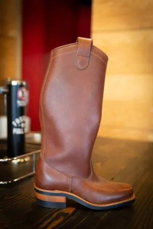 Equestrian Riding Boot 4 E Brown Oil Tan