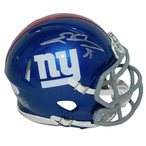 Evan Engram Autographed New York Giants Speed Mini Football Helmet (JSA)